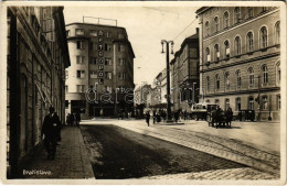 ** T2/T3 Pozsony, Pressburg, Bratislava; Metropol Kávéház, Autóbusz, Automobil / Café, Autobus, Automobile (EK) - Ohne Zuordnung