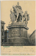 T2/T3 1904 Pozsony, Pressburg, Bratislava; Mária Terézia Szobor. Neffe J. Kiadása / Statue, Monument. Emb. (EK) - Non Classés