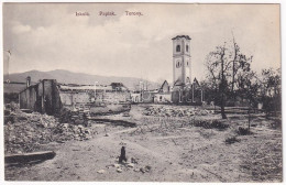 * T4 Rimakokova, Kokava Nad Rimavicou; Iskola, Paplak és Templom Torony Romjai Az 1911. Augusztus 3-i Tűzvész Után / Rui - Ohne Zuordnung