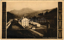 * T2/T3 1917 Vihnye, Vyhne; Malátagyár. Joerges Kiadása / Brewery, Malt Factory (EK) - Zonder Classificatie