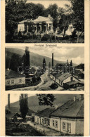 T2 1916 Zlatnó, Zlatnótelep, Szlatnó (Poltár); üveggyár, Klasszicista Kastély / Glass Factory, Castle - Unclassified