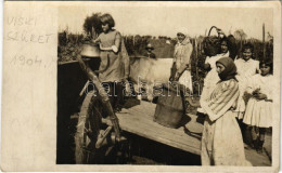 * T2/T3 1904 Visk, Várhegy-gyógyfürdő, Vyshkovo (Máramaros); Szőlő Szüret / Grape Harvest. Photo - Non Classificati