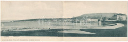 T2/T3 1906 Cres, Cherso; 2-tiled Folding Panoramacard. A. Candellari (fl) - Non Classés