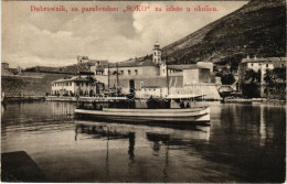 ** T2 Dubrovnik, Ragusa; Sa Parabrodom "SOKO" Za Izlete U Okolicu / Gőzhajó / Steamship - Ohne Zuordnung