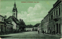 T2/T3 1917 Petrinya, Petrinja; Duga Ulica / Street (EK) + "K.u.k. Inf. M.G. Instr. Kurs. In Petrinja Zensuriert" - Sin Clasificación