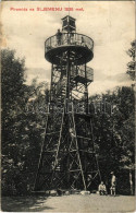 T2/T3 1917 Sljeme, Piramida Na Sljemenu 1836 Met. / Lookout Tower (worn Corners) - Zonder Classificatie