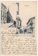 * T3 1906 Zagreb, Zágráb; Berislaviceva Ulica, Gajeva Ulica / Streets (Rb) - Zonder Classificatie