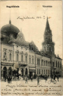 * T2/T3 1906 Nagykikinda, Kikinda; Városház. Angner A. Dohány Nagy és Különlegességi áruda, Pentz Miklós üzlete / Town H - Unclassified