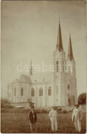 T2/T3 1907 Ófutak, Futak, Futog; Római Katolikus Templom építés Közben / Church Construction. Photo (fl) - Ohne Zuordnung