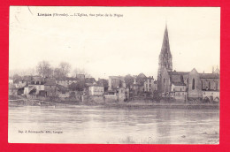 F-33-Langon-01PH31 L'église, Vue Prise De La Digue, Cpa  - Langon