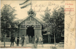 * T2/T3 1905 Pancsova, Pancevo; Kiállítás, Franzfeld Pavilon. Népkonyha Kiadása / Exhibition, Pavilion (fl) - Non Classés