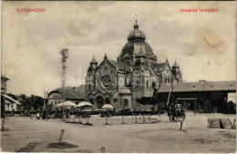 T2/T3 1911 Szabadka, Subotica; Izraelita Templom, Zsinagóga, Piac, Gyógyszertár / Synagogue, Market, Shops, Pharmacy (fl - Ohne Zuordnung