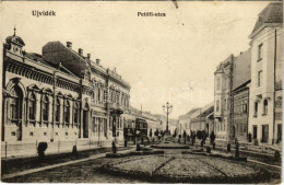 * T2/T3 Újvidék, Novi Sad; Petőfi Utca, Villamos. J. Hohlfeld Kiadása / Street View, Tram (fl) - Unclassified