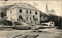 T2 1909 Zalánkemén, Szalánkemén, Alt-Slankamen; II. Szálloda, Templom / Hotel, Church - Ohne Zuordnung