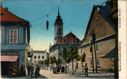 * T4 Zimony, Semlin, Zemun; Serbische Kirche / Szerb Ortodox Templom, Drogéria. D. M. Levy Kiadása / Serbian Orthodox Ch - Ohne Zuordnung