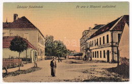 ** T2/T3 Felsőőr, Oberwart; Fő Utca, Központi Szálloda. Fleck János Kiadása / Hauptstrasse, Hotel / Main Street And Hote - Sin Clasificación