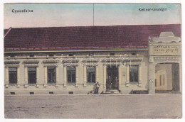 T2/T3 1915 Gyanafalva, Jennersdorf; Kettner Vendéglő, étterem / Gasthaus / Restaurant (EK) - Zonder Classificatie