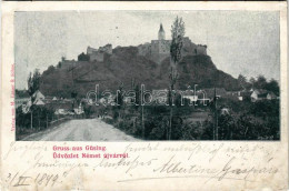 T4 1899 (Vorläufer) Németújvár, Güssing; Vár. M. Latzer & Söhne / Castle (r) - Non Classés