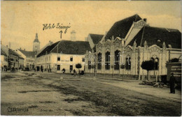 T2 1910 Csáktornya, Cakovec; Zrínyi Tér és Szálloda. Fischel Fülöp (Strausz Sándor) Kiadása / Hotel And Square - Non Classés