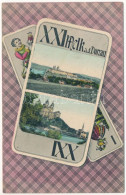 T2/T3 Melk A. D. Donau. Art Nouveau Playing Card Frame (EB) - Ohne Zuordnung