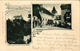 T3 1899 (Vorläufer) Rosenburg (Horn), Schlosshof, Turnierhof / Castle Court Yard. Berger & Pichler Art Nouveau, Floral ( - Unclassified