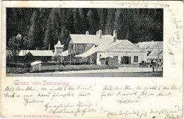 T2/T3 1898 (Vorläufer) Semmering, Gasthaus Erzherzog Johann / Inn. Druck V. Franz Schöler (EK) - Ohne Zuordnung