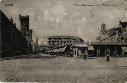 T3 1909 Wien, Vienna, Bécs; Rudolfskaserne Und Trödlerhalle / K.u.K. Military Barracks, Market (fa) - Zonder Classificatie