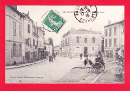 F-16-Chateauneuf-25Ph60  La Rue Du Pont, Cpa BE - Chateauneuf Sur Charente