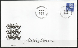 Martin Mörck. Denmark 2007. Coat Of Arms. Michel 1481 FDC. Signed. - FDC