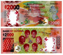 Guyana 2000 Dollars 2022 Polymer Commemorative P-40 UNC - Guyana