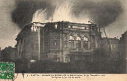 Nantes * Incendie Du Théâtre De La Renaissance , Le 19 Décembre 1912 * Vue Prise à 7h30 Du Matin * Catastrophe - Nantes