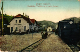 * T2/T3 Donje Vardiste, Sarajevo-Ostgrenze, Endstation An D. Serb. Grenze / Railway Station At The Serbian Border, Locom - Non Classificati