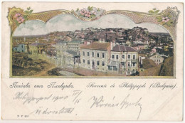 T3 1900 Plovdiv, Philippople, Philippopolis; Art Nouveau, Floral (EB) - Unclassified