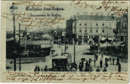 T2/T3 1903 Sofia, Sophia, Sofiya; Place Bania Bach / Square, Trams (EK) - Zonder Classificatie