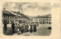 * T3 1901 Jablunkov, Jablunkau; Ringplatz. Verlag Anton Ausschwitzer / Square, Shops Of Moritz Fraenkel, Carl Eisenberg, - Sin Clasificación