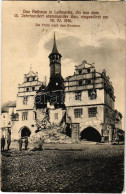 T3 1916 Litomerice, Leitmeritz; Das Rathaus, Ein Aus Dem. 15. Jahrhundert Stammender Bau, Eingestürzt Am 19. IV. 1916. D - Non Classificati