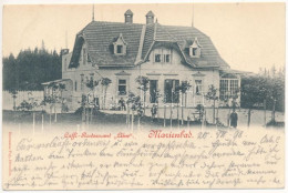 T2/T3 1899 (Vorläufer) Mariánské Lázne, Marienbad; Caffé-Restaurant Ahn. Hermann Poy (EK) - Unclassified