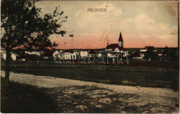 * T3 Milovice, Milowitz; General View, Church. Nakl. K. Zuna (Rb) - Non Classificati