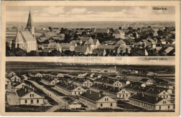 T2 1933 Milovice, Millowitz; Vojensky Tábor, Látkép / Military Camp, Barracks, General View, Church. Nakl. Frantisek Tyc - Non Classés