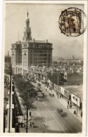 * T1 Shanghai, Hua Qiao (Pacific) Hotel, Street View With Tram And Automobiles. Photo - Zonder Classificatie