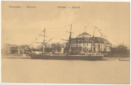 T2 1917 Ventspils, Windau; Schloss / Castle, Steamship - Ohne Zuordnung