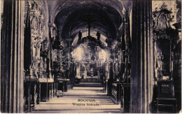 T2/T3 1915 Bochnia, Salzberg; Wnetrze Kosciola / Church Interior (EK) + "Von Der Armee Im Felde" - Ohne Zuordnung
