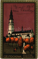 T2/T3 Czestochowa, Czenstochau; Klasztor Jasnogórski. Pocztówka, Prawo Repr. Zastrz. / Church. Art Nouveau Litho (fa) - Sin Clasificación