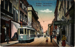 T2/T3 1916 Kraków, Krakkau, Krakkó; Ulica Slawkowska / Street, Tram, Shop (EK) - Unclassified