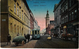 T2 Kraków, Krakkau, Krakkó; Stradom / Grodgasse / Street, Tram, Shops - Ohne Zuordnung