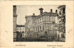 T2/T3 1915 Piotrków Trybunalski, Gimnazjum Zenskie / Girl School + "K. Und K. Feldkanonenregiments No." (EK) - Non Classés
