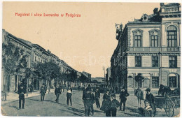 T4 1914 Podgórze, Magistrat I Ulica Lwowska / Town Hall, Street View, Shops. W.L. Bp. 3099. + "K. K. Landst.-Baon No. 89 - Zonder Classificatie