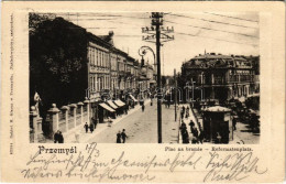 T2/T3 1905 Przemysl, Plac Na Bramie / Reformatenplatz / Square, Shop Of Josef Herzig (EK) - Ohne Zuordnung