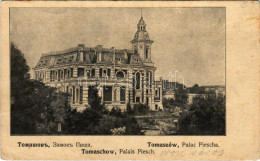 * T2/T3 1915 Tomaszów Mazowiecki, Tomaschow; Zabytkowy Palac Moritza Piescha / Palace (small Tear) - Non Classificati