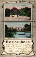 T2/T3 1908 Karlsruhe, Schwarzwaldhaus Im Stadtgarten. Art Nouveau (fl) - Sin Clasificación